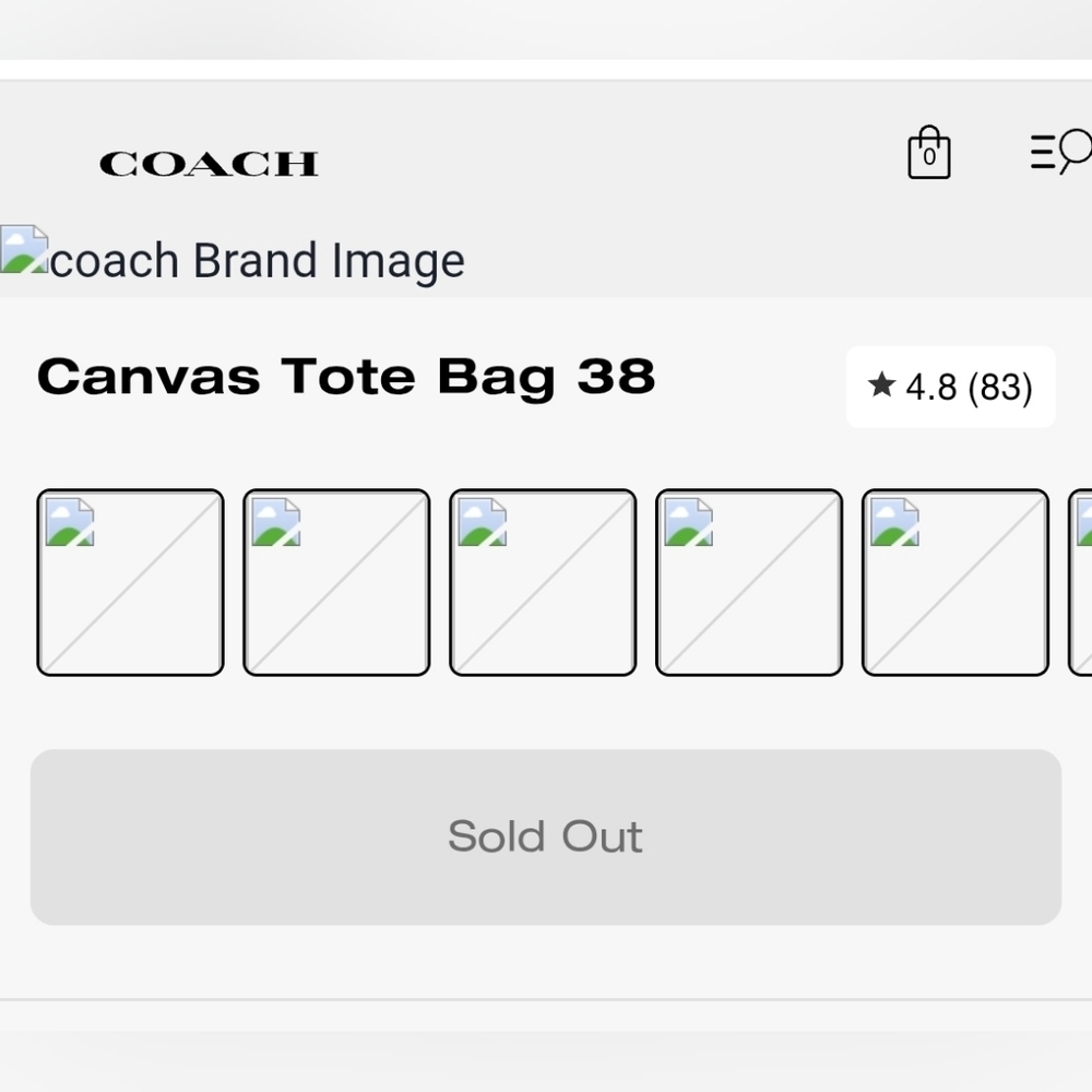 Coach Beige and Burgundy Canvas Tote Bag 38. SOLD OUT ONLINE. New Without Tags. - Picture 11 of 11
